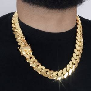 Premium Cuban Link Jewelry Set – Luxury Gold-Plated Necklace & Bracelet Set | طقم مجوهرات كوبان لينك فاخر – عقد وسوار مطليان بالذهب